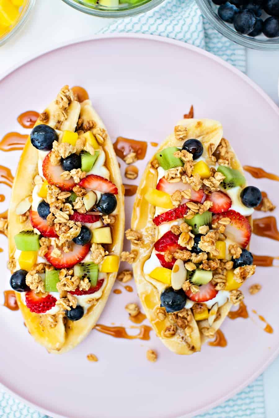 healthy banana split nutritious and easy kid snack 