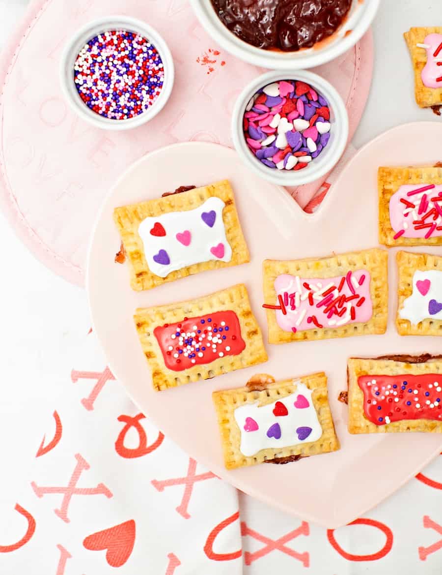 Mini Valentine Pop Tarts - Valentine Treat for Kids