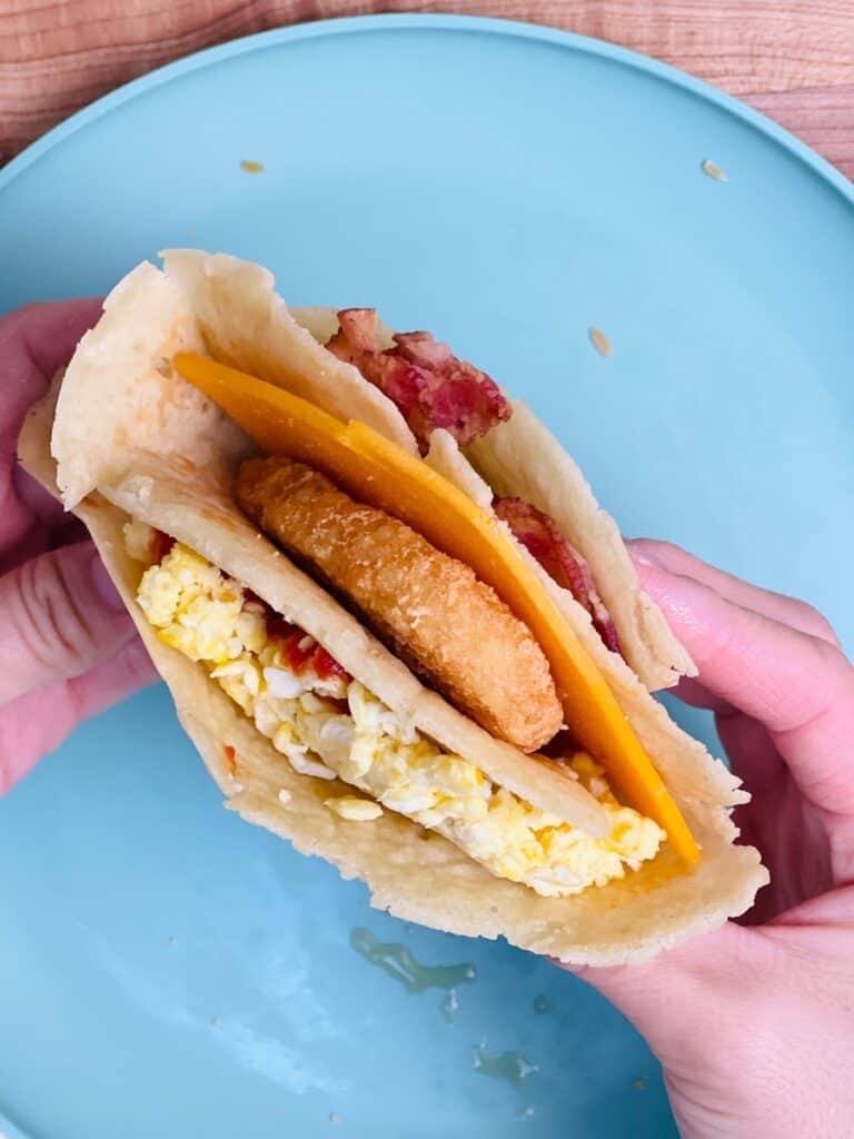 TikTok Breakfast Wrap Hack Best wrap recipe made with pancakes!
