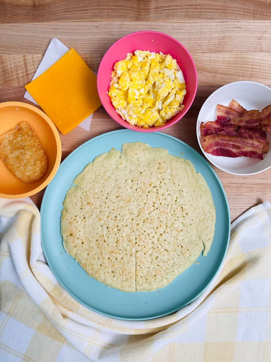 TikTok Breakfast Wrap Hack made with pancakes