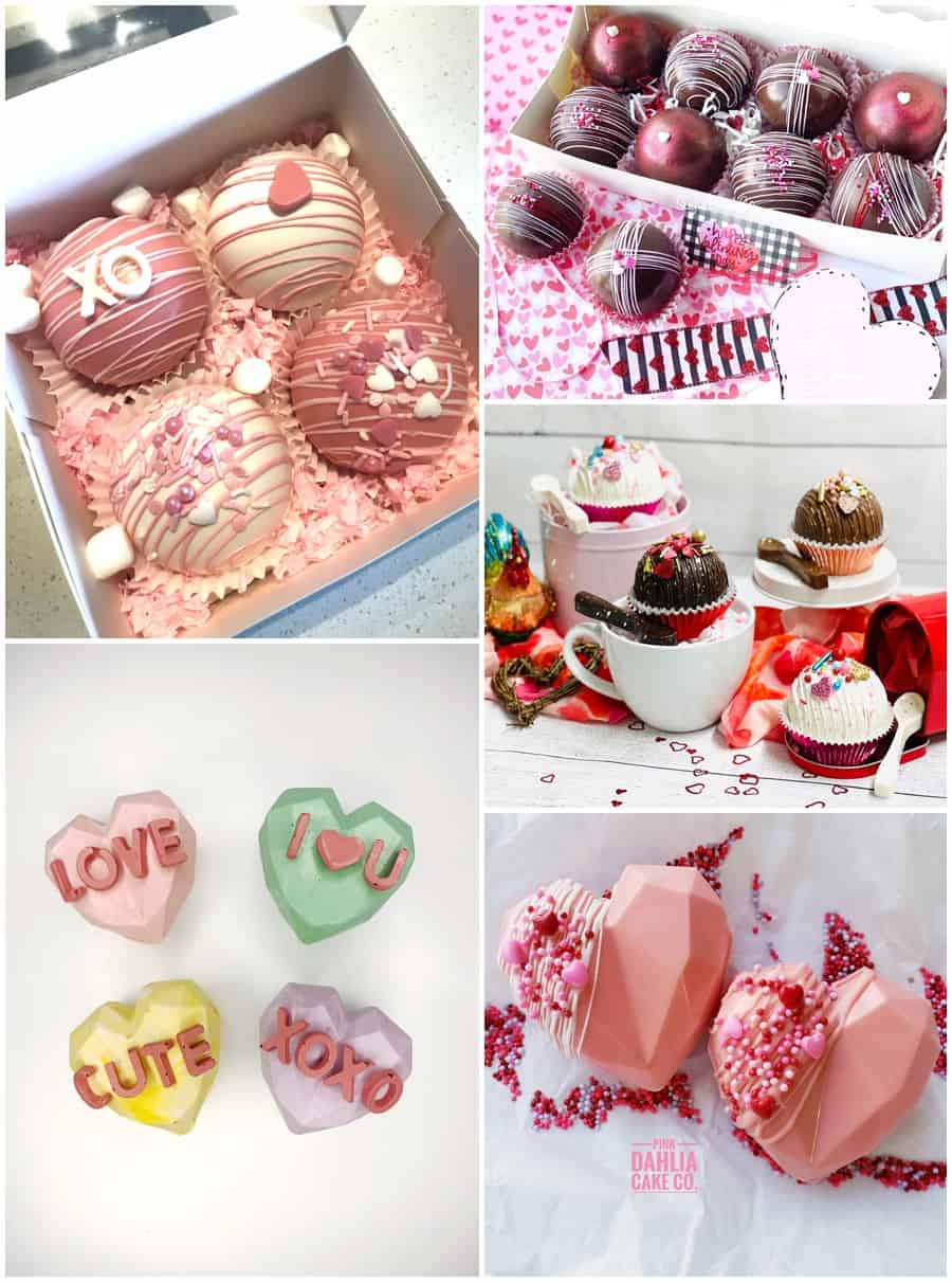 Pink Valentine Hot Chocolate Bombs Recipe