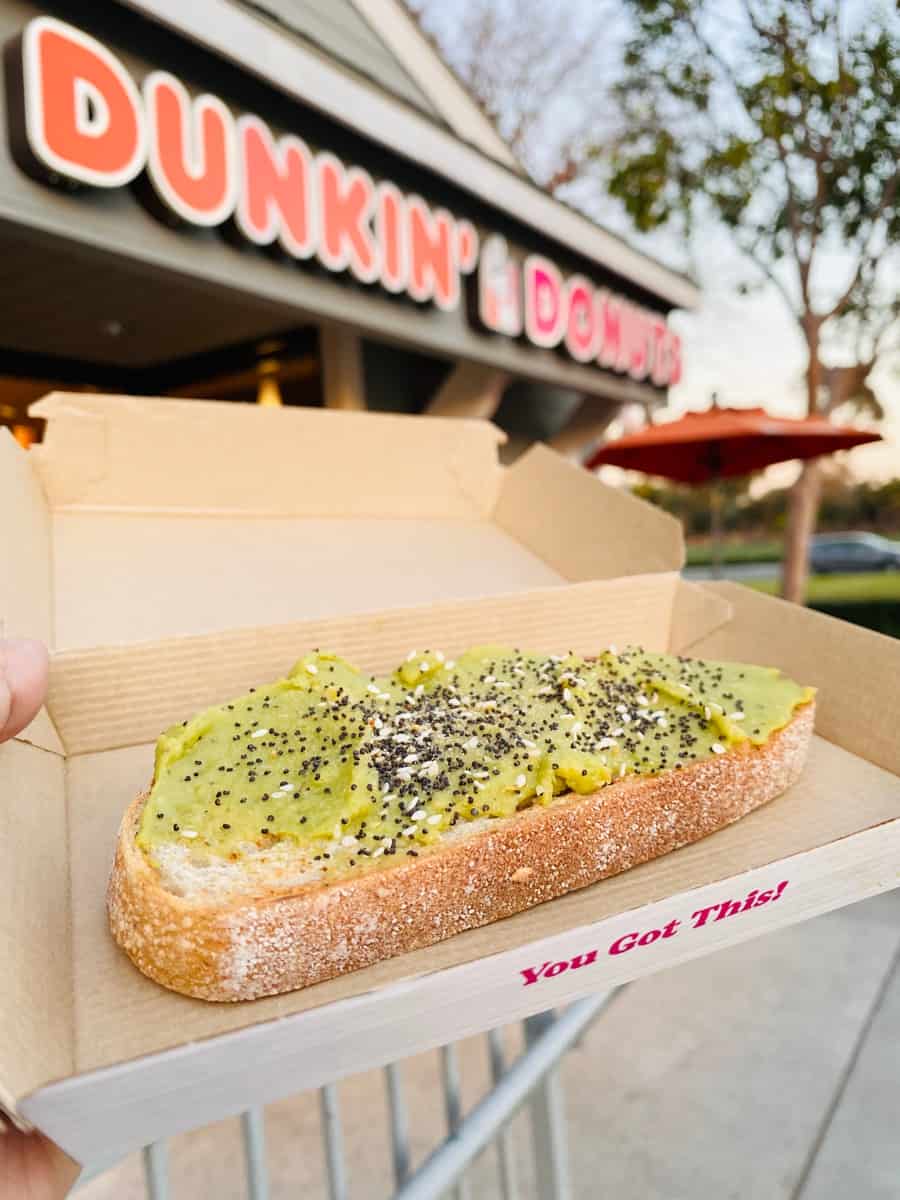 Dunkin' Donuts Avocado Toast We Tried It And Here's What It Tastes Like