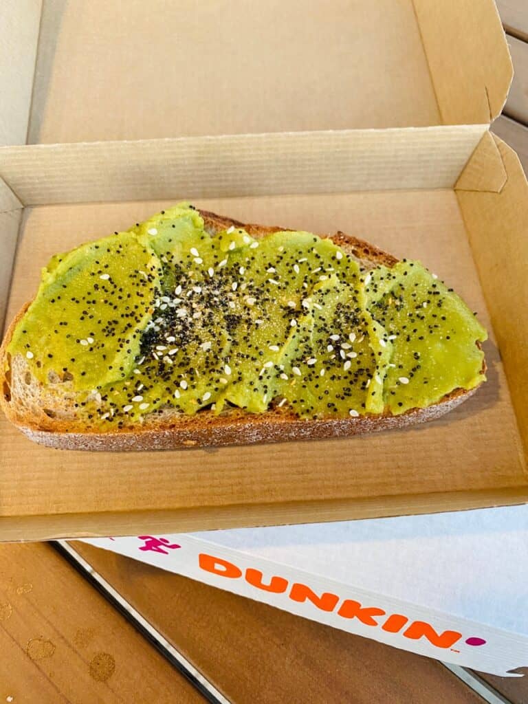 Dunkin' Donuts Avocado Toast We Tried It And Here's What It Tastes Like