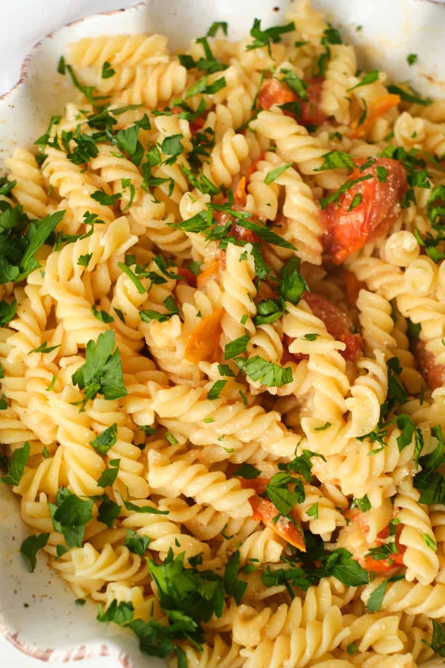 Herb and Goat Cheese Tomato Pasta