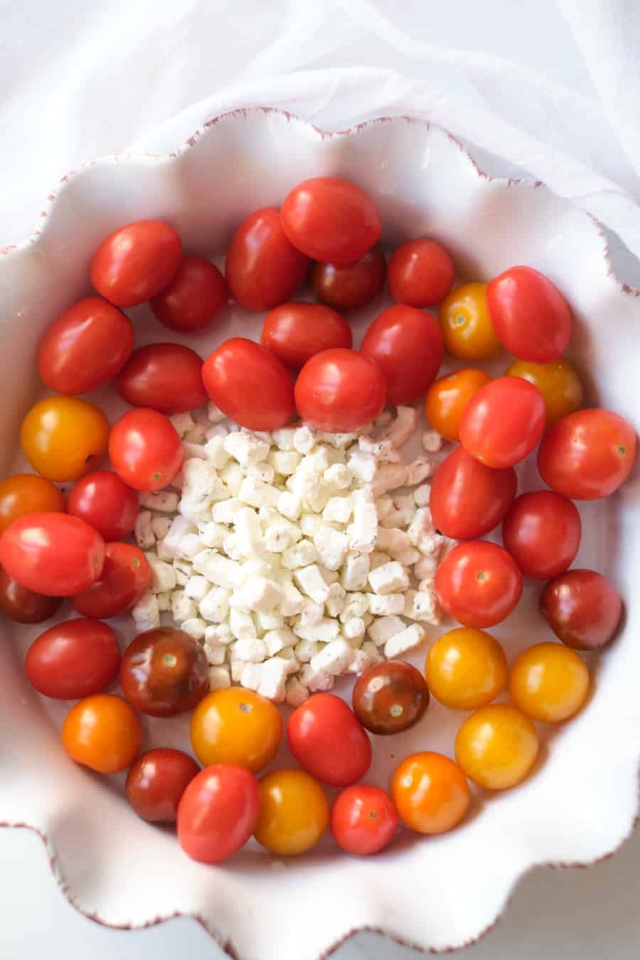 tomatoes and goat cheese