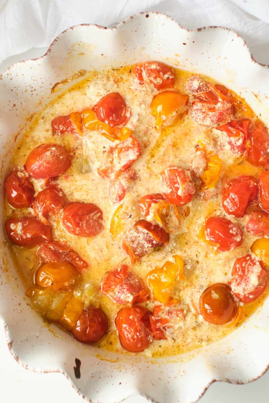 TikTok Inspired Herb and Goat Cheese Tomato Pasta