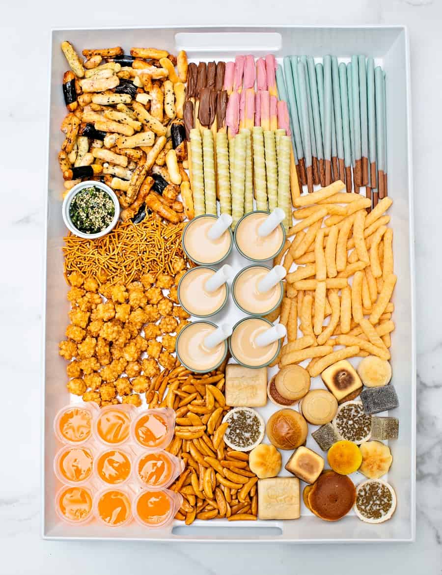 Asian Snacks Charcuterie Board