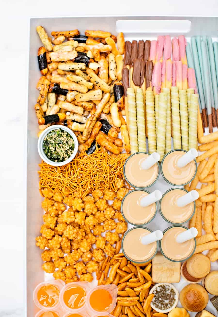 Asian Snacks Charcuterie Board - Best Chinese New Year Snacks