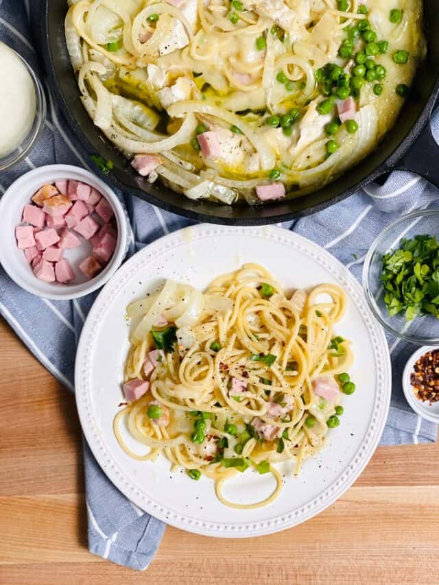 Baked Brie Spaghetti