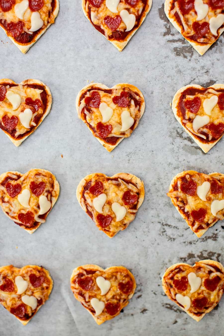 Simple Heart Shaped Kids Pizza for Valentine's Day! #ad #LuvTyson