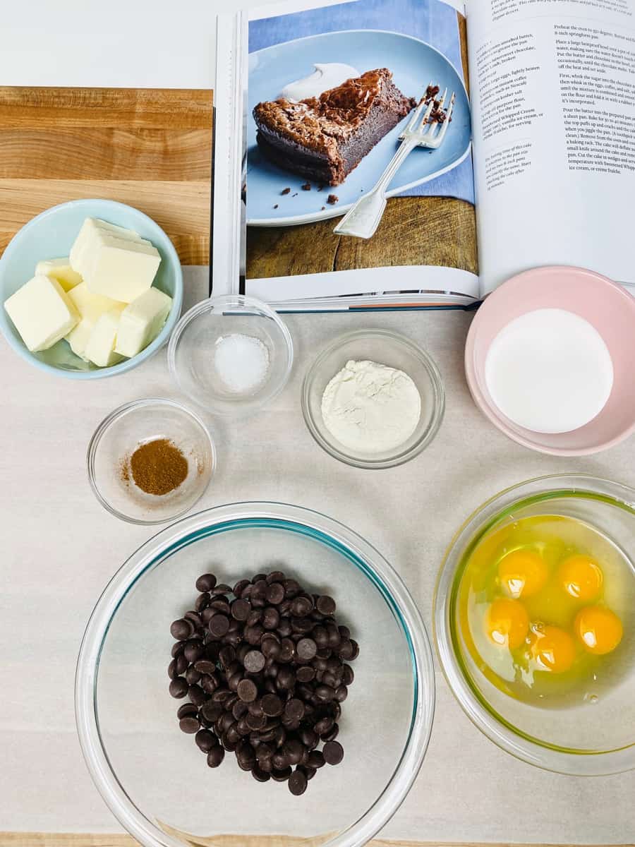 Ingredients for Ina Garten Chocolate Cake