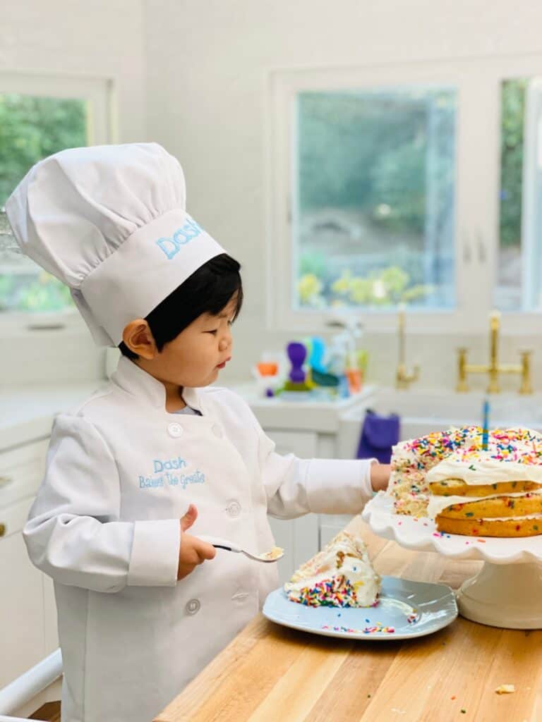 Molly Yeh's Sprinkles Cake the perfect Funfetti cake even kids can make!