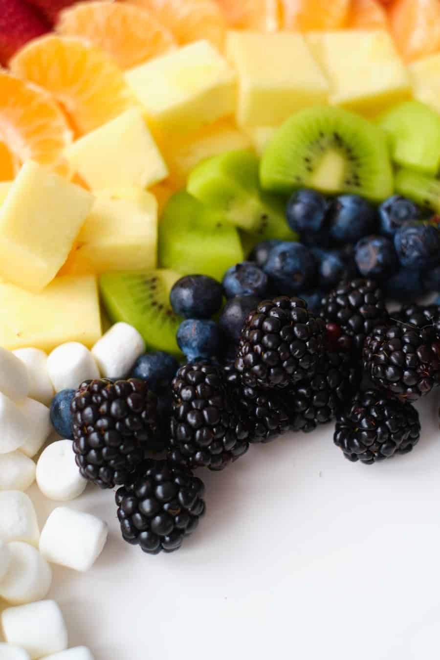 rainbow fruit platter