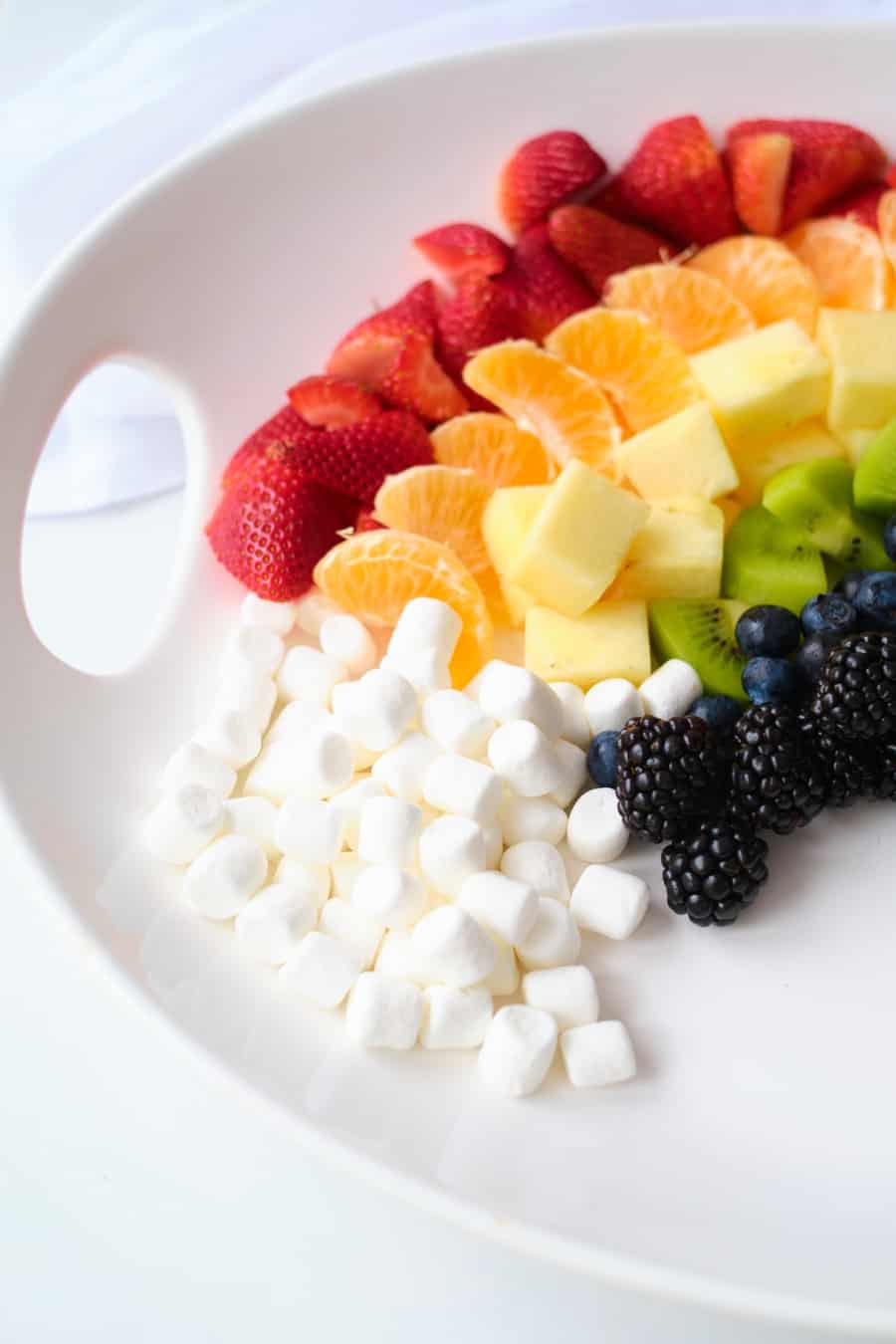 Rainbow Fruit Pot of Gold. Cute St. Patrick's Day Treat for Kids