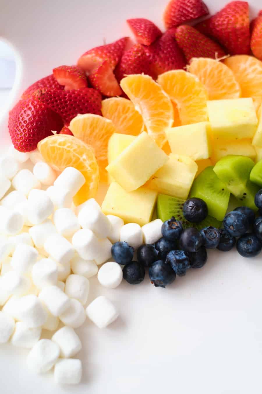 fresh rainbow fruit tray