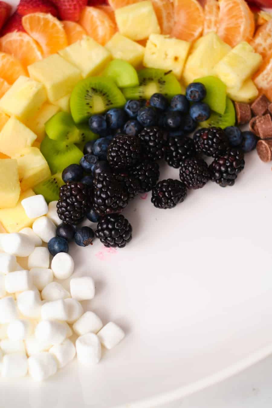 rainbow fruit platter