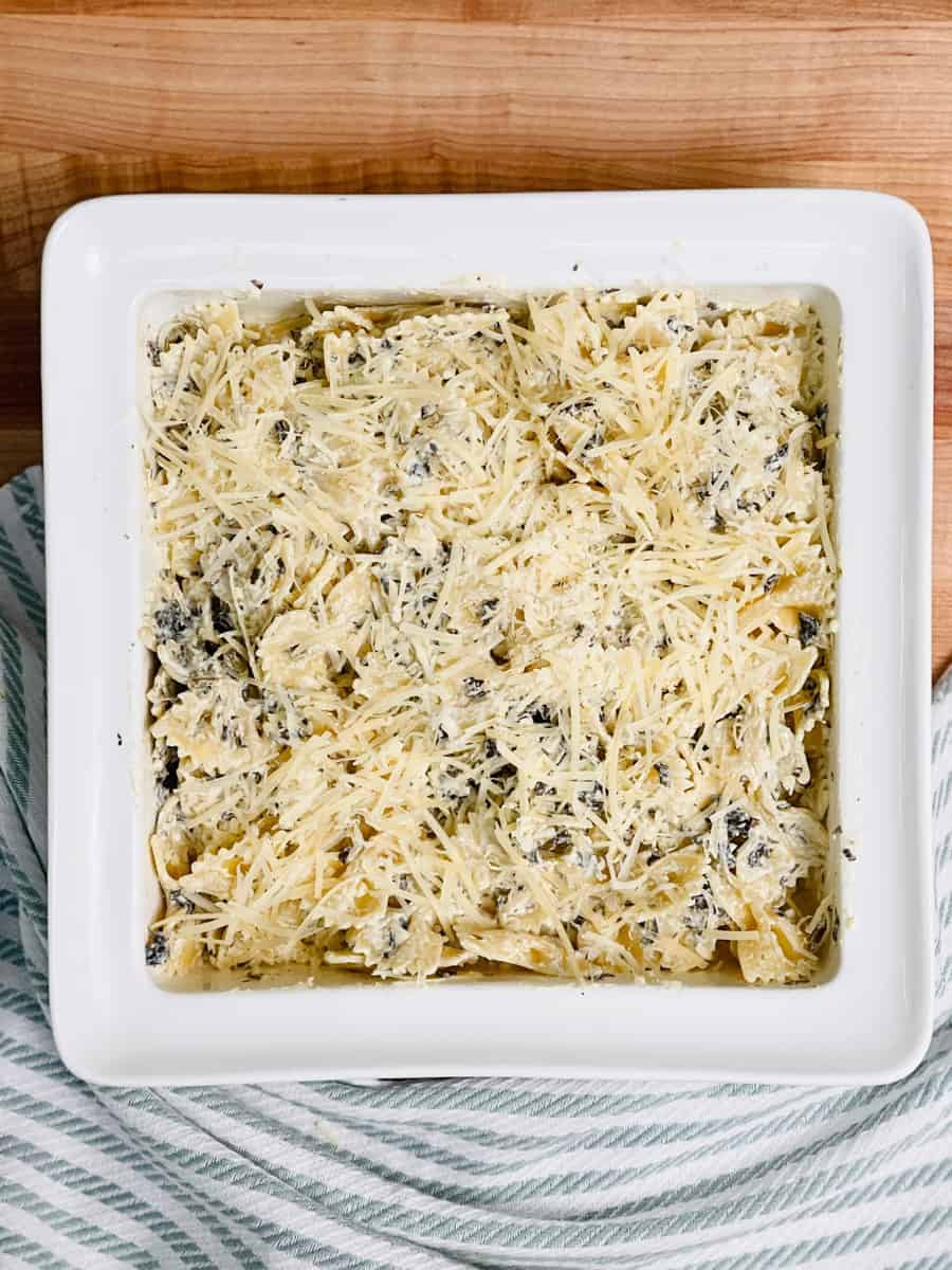 Spinach Dip Baked Pasta Hack - Easy pasta dinner recipe