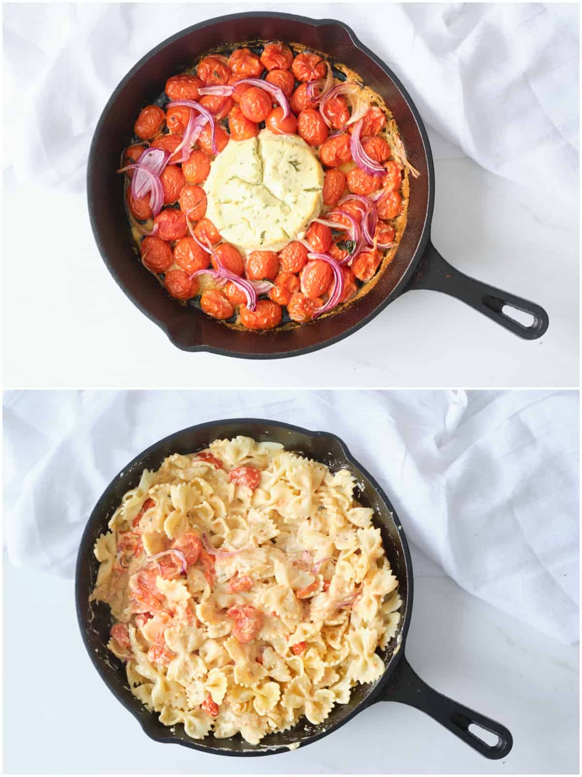 pasta with boursin cheese and tomatoes