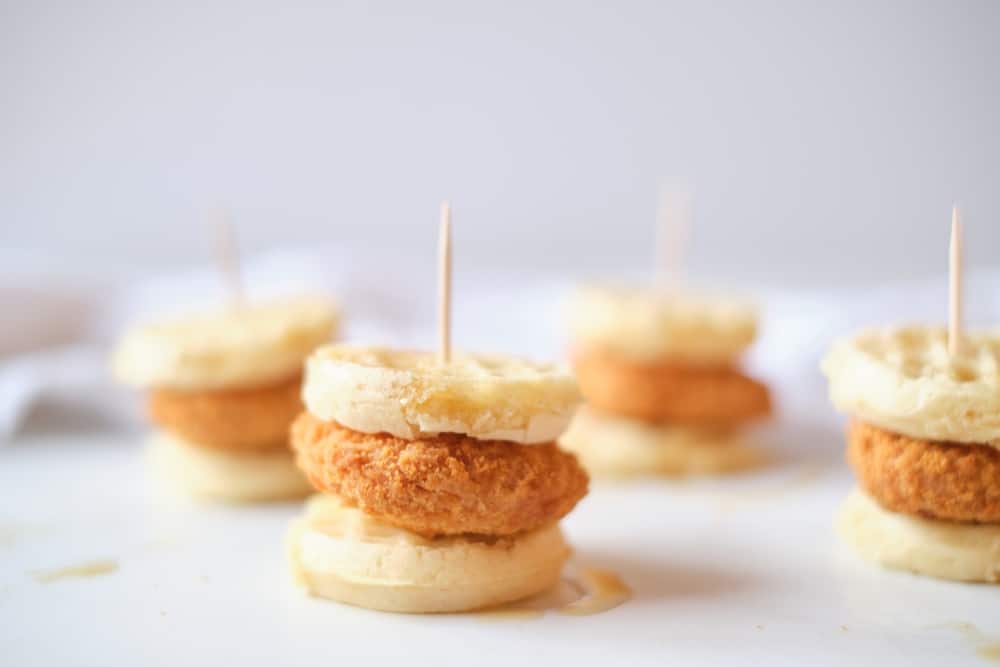 Easy Chicken and Waffles Sliders