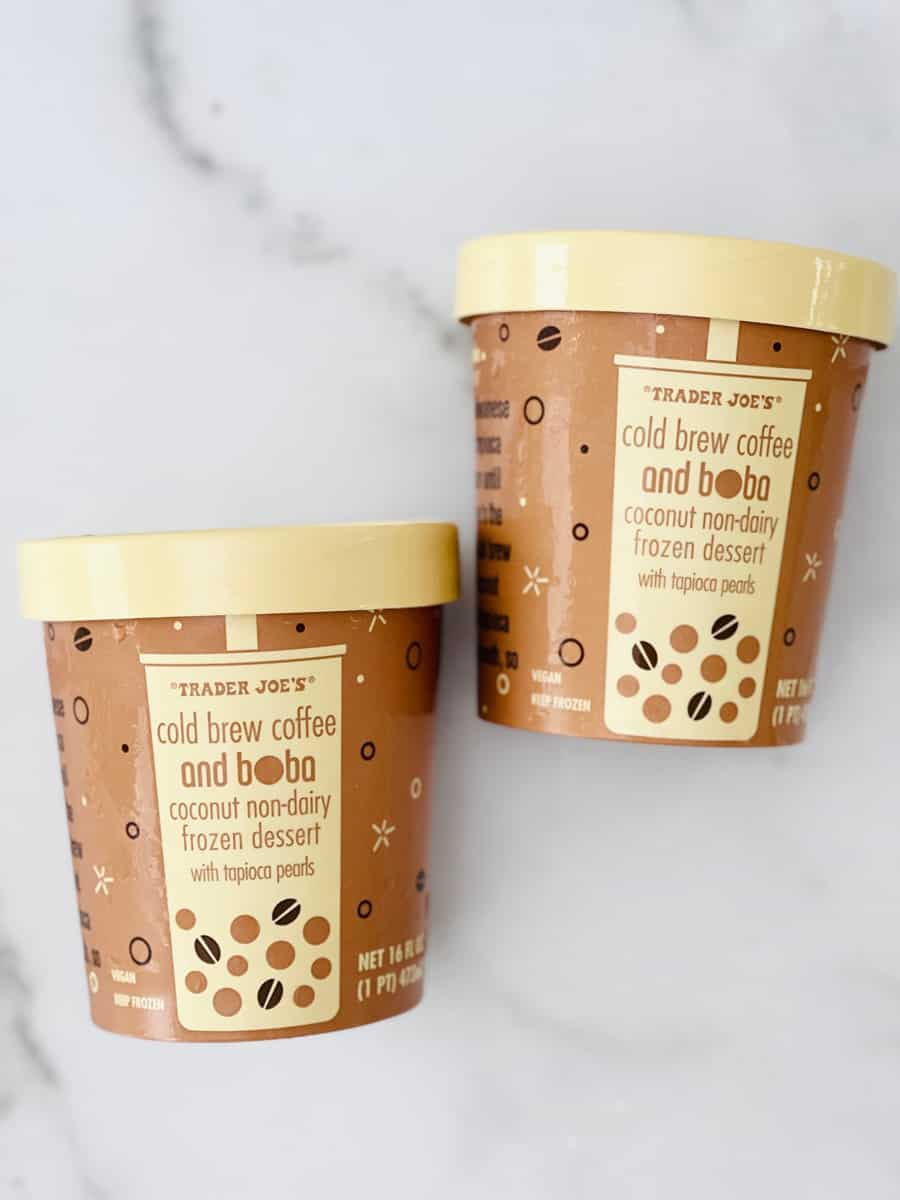 Trader Joe's Cold Brew Coffee Boba Non Dairy Ice Cream