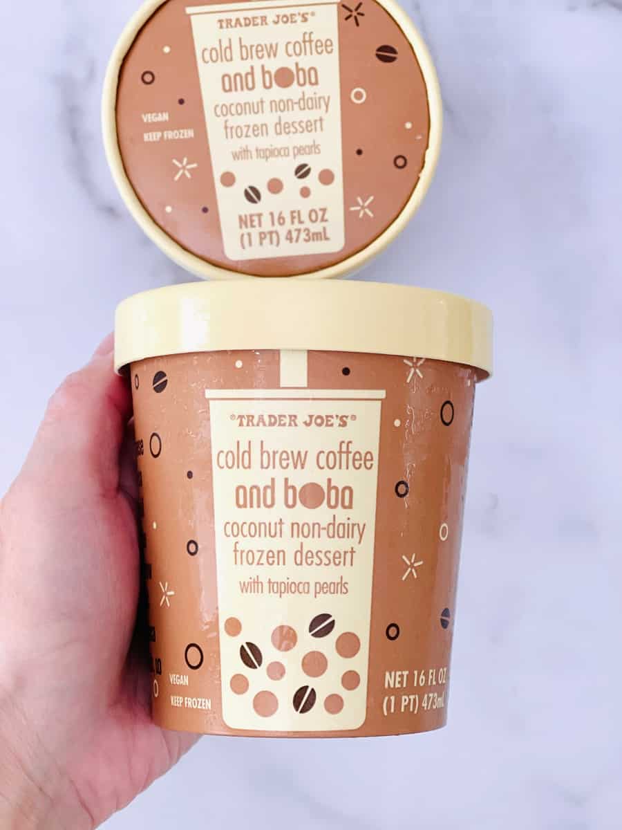 Trader Joe's Cold Brew Coffee Boba Ice Cream