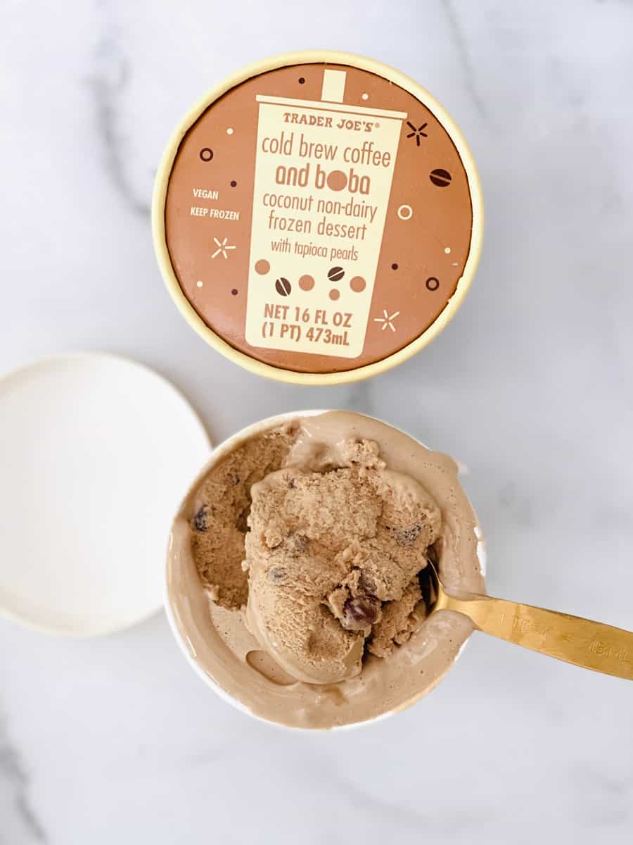 Trader Joe's Cold Brew Coffee Boba Ice Cream