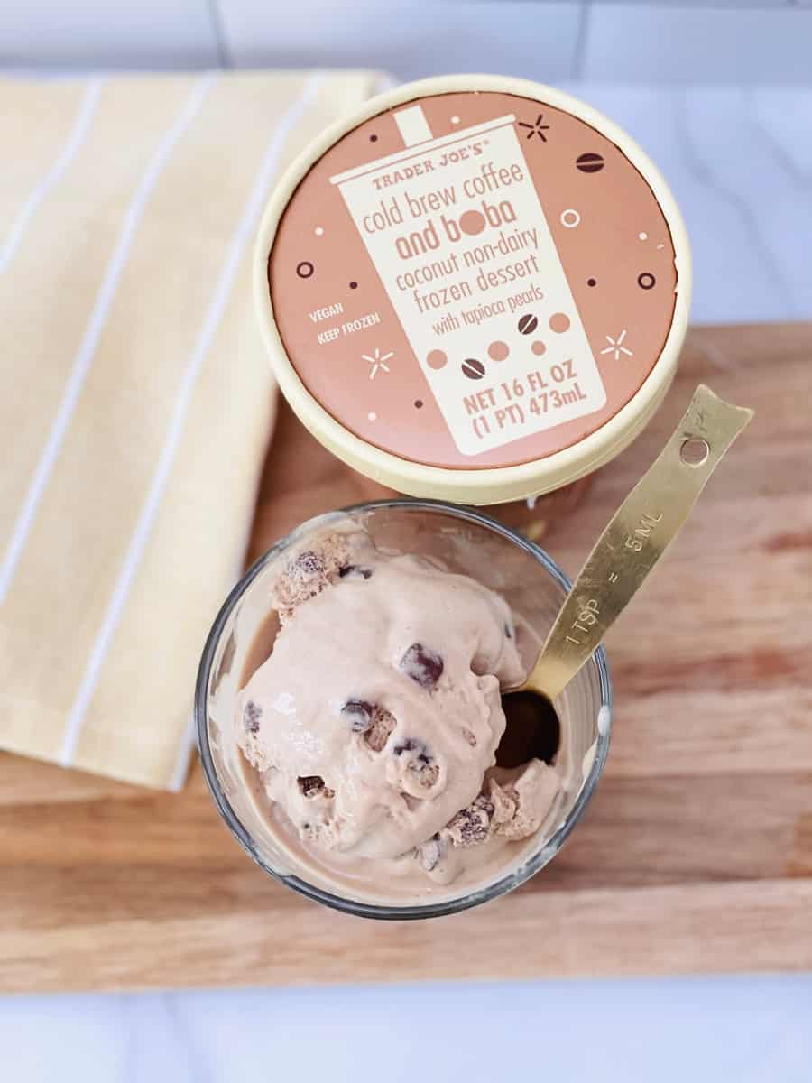 Trader Joe's Cold Brew Coffee Boba Ice Cream