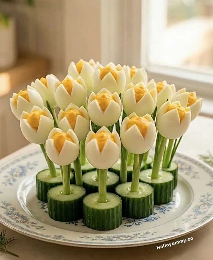 deviled egg tulips