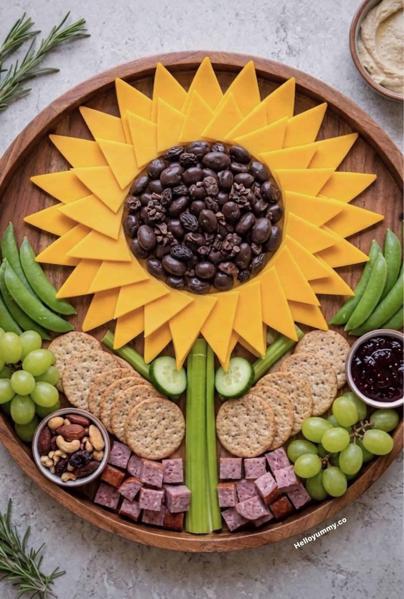 sunflower cheese board