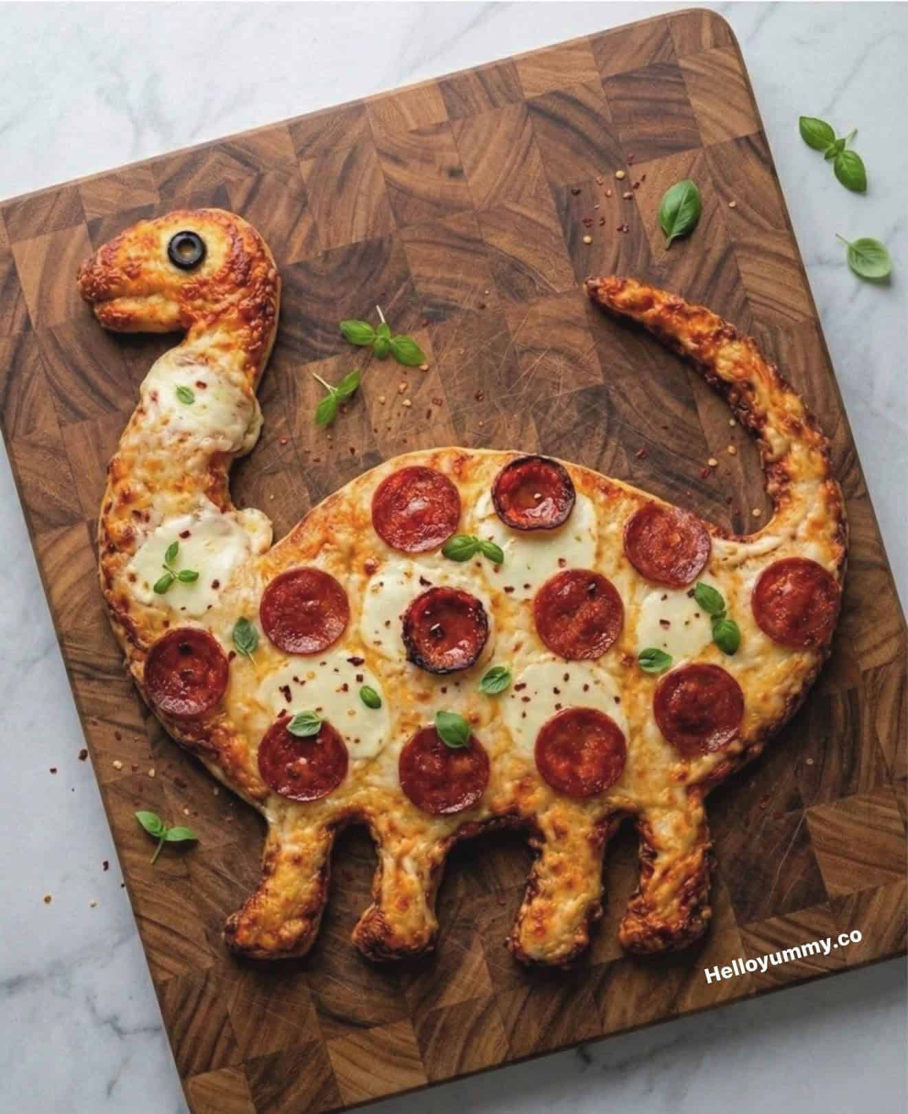 dinosaur pizza