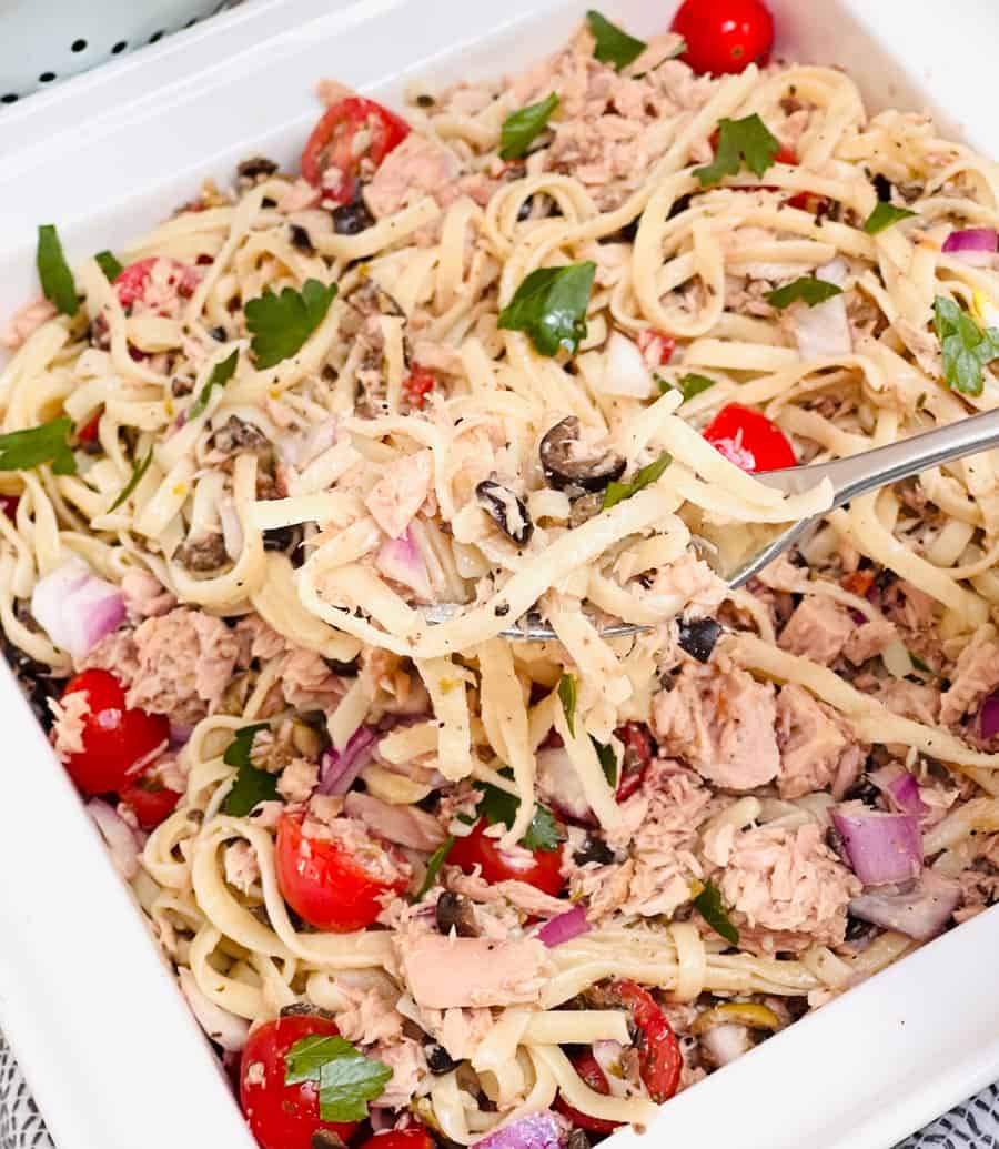 Tuna Tapenade Pasta Recipe