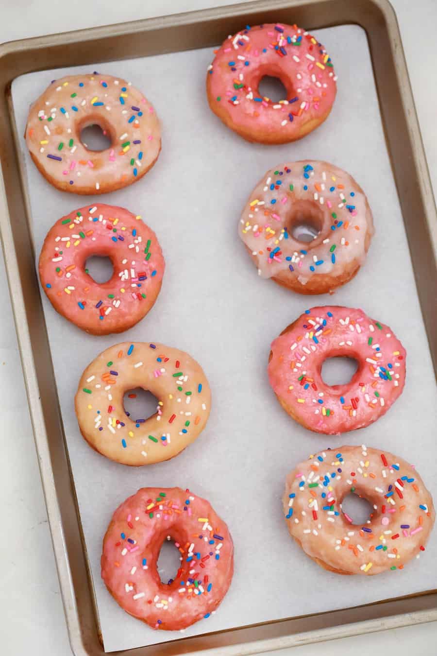Donuts made from biscuit dough