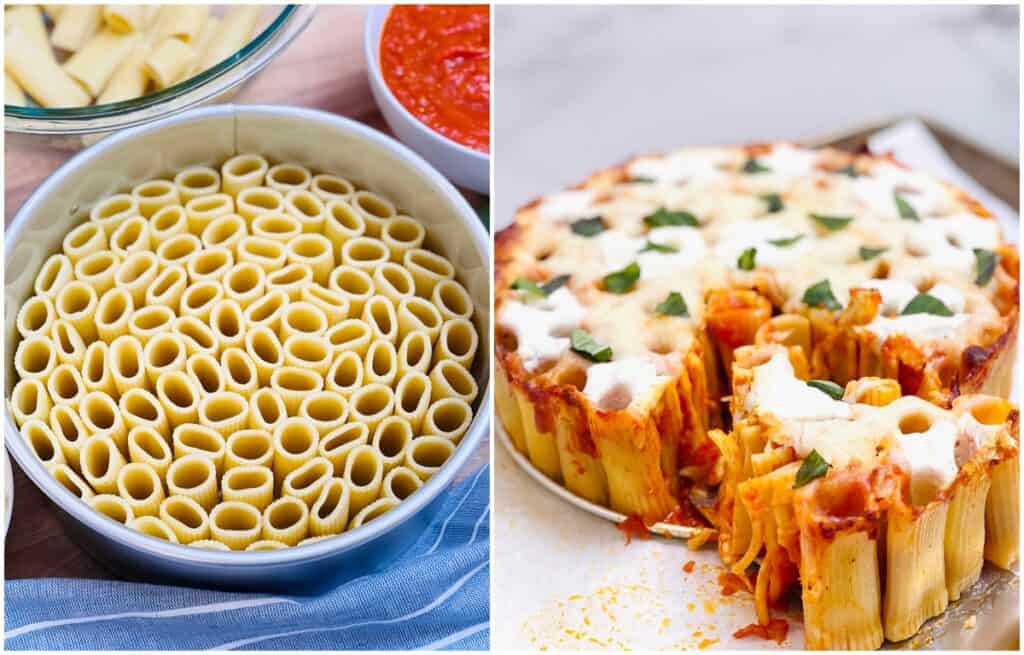 Pasta Cake Recipe AKA Rigatoni Pie