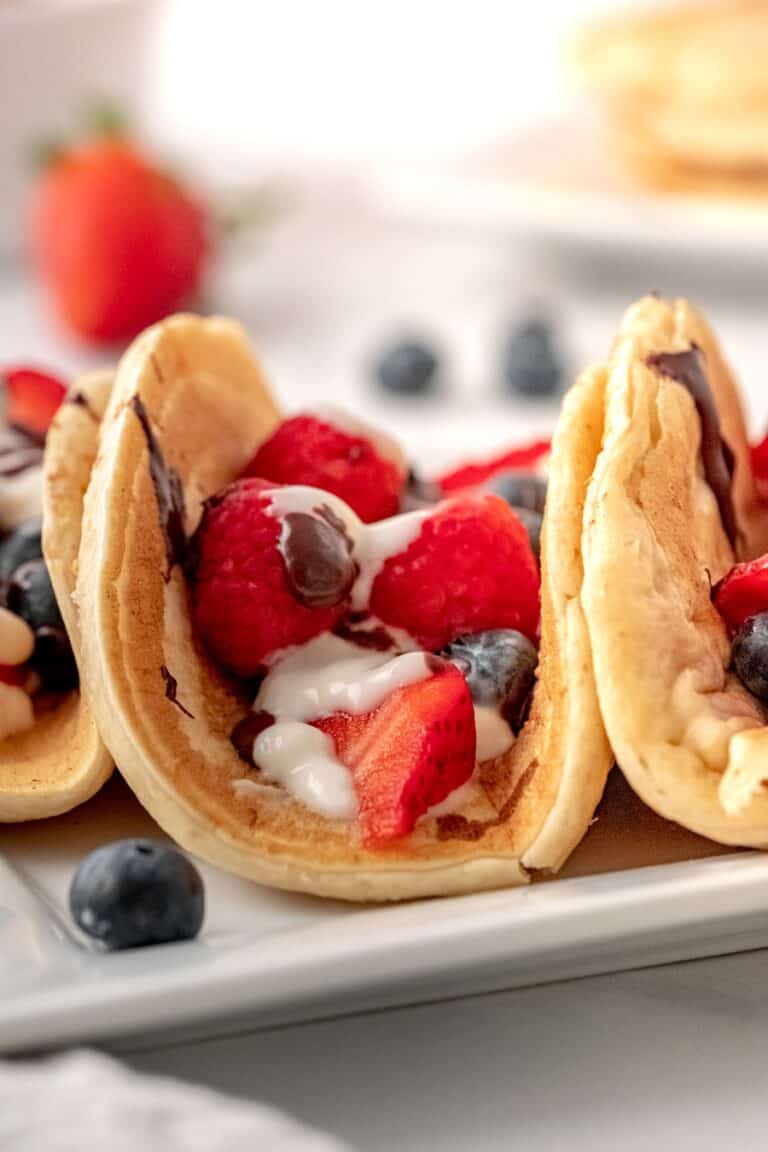 Pancake Fruit Tacos Easy Healthy Breakfast