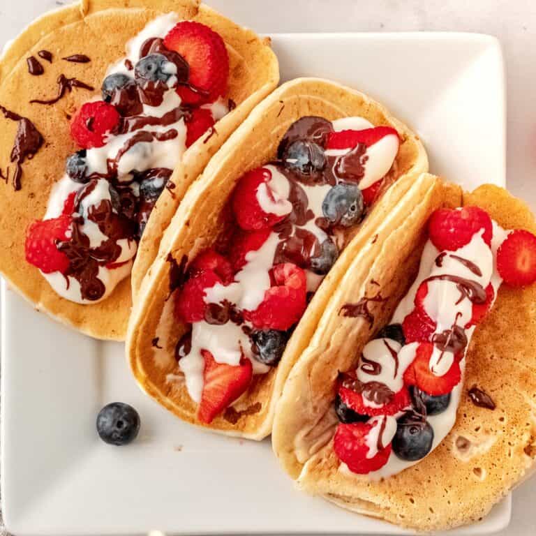 Pancake Fruit Tacos Easy Healthy Breakfast