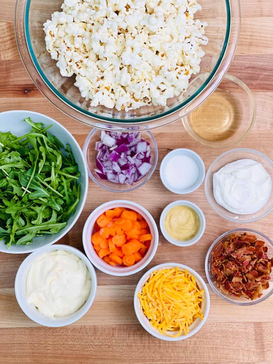 Ingredients for Popcorn Salad 