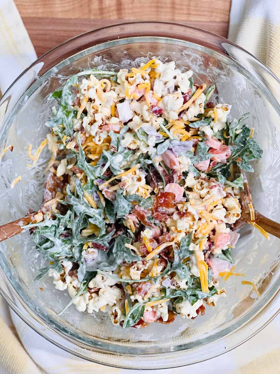 Popcorn Salad Recipe inspired by Molly Yeh's viral salad