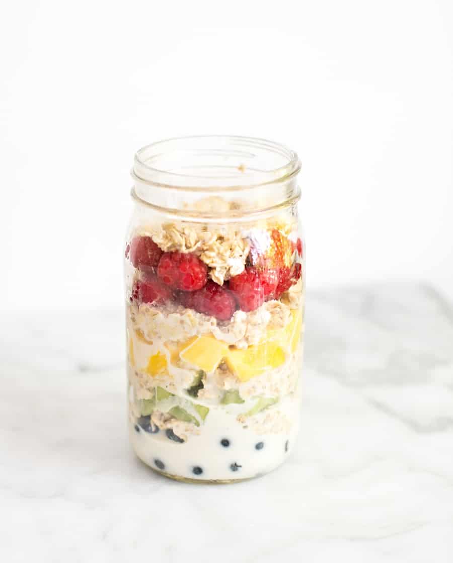 Rainbow Overnight Oats Recipe