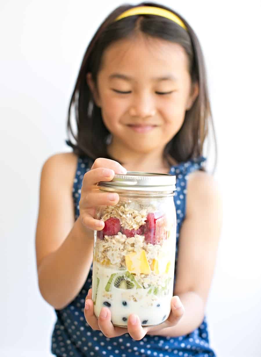 Easy Rainbow Overnight Oats Recipe