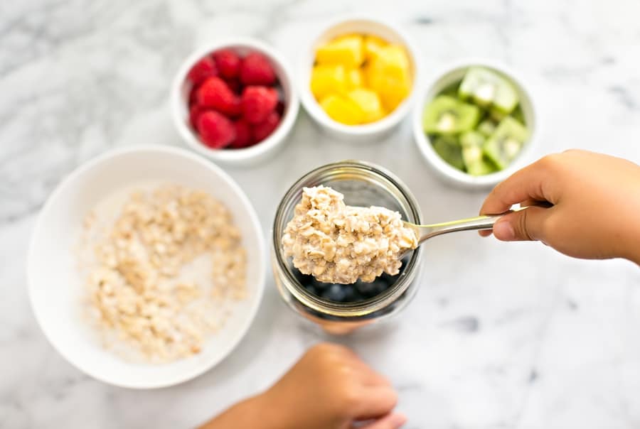 Easy Rainbow Overnight Oats Recipe