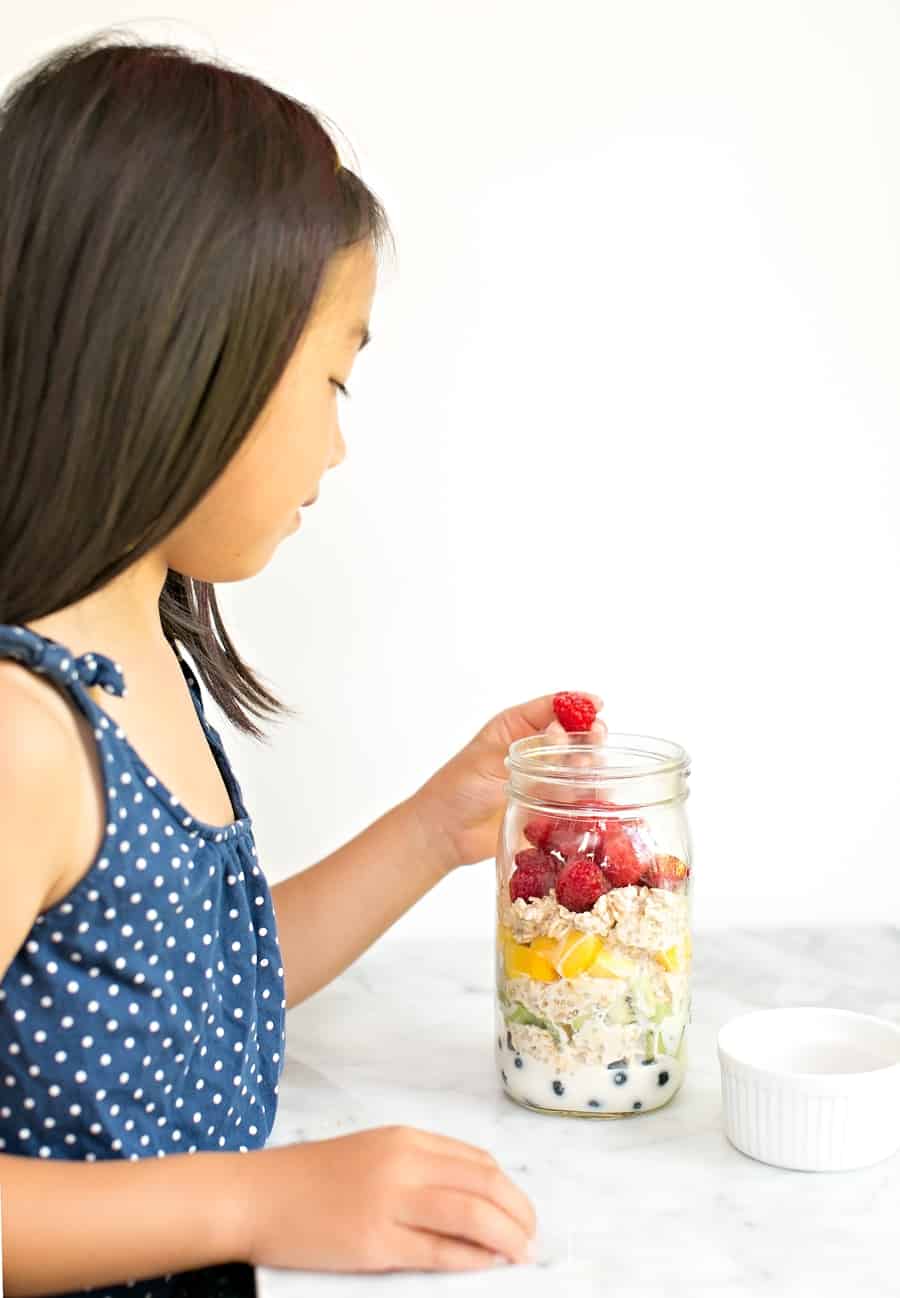 Easy Rainbow Overnight Oats Recipe