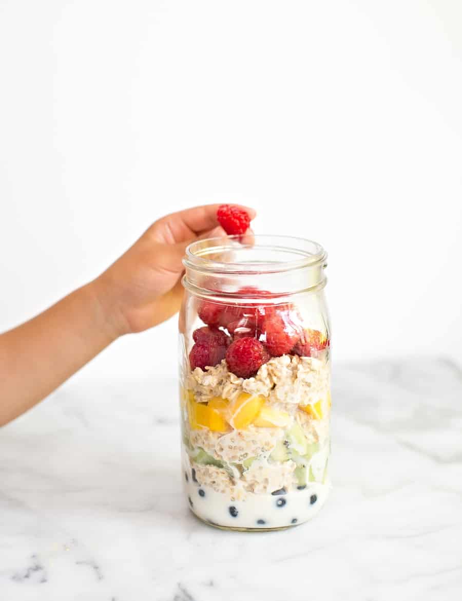 Rainbow Overnight Oats Recipe