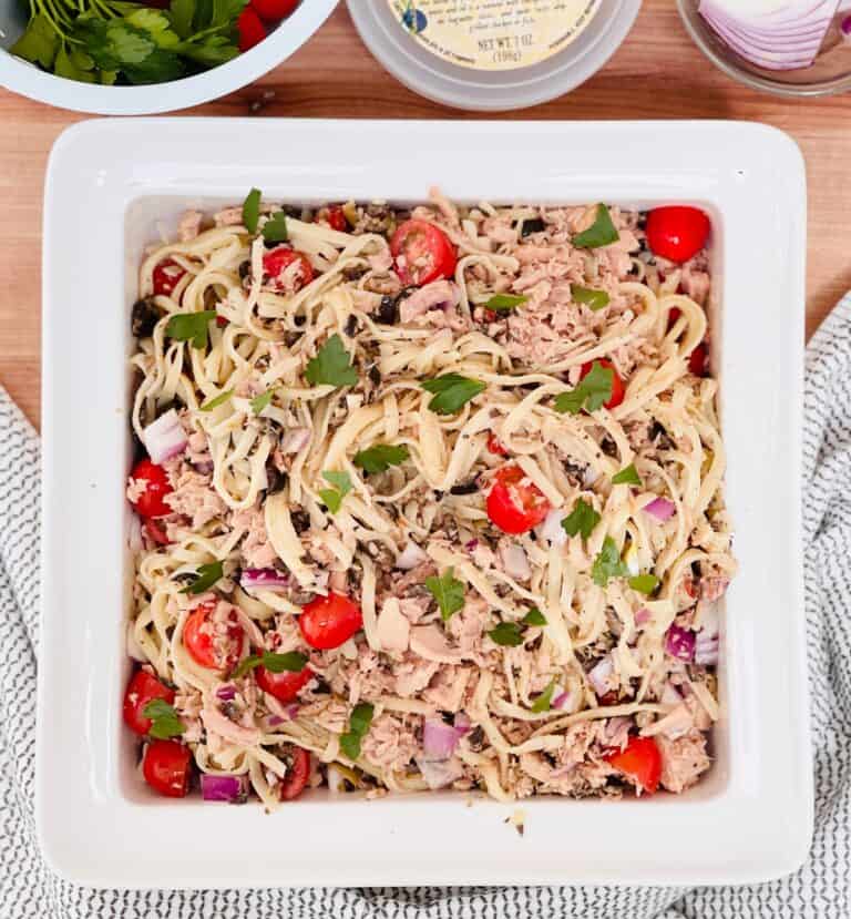 The Easiest Tuna Tapenade Pasta Recipe