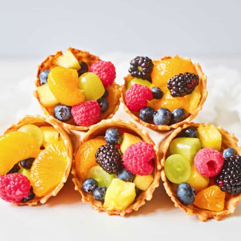 Rainbow Fruit Cones Healthy Summer Snack for Kids