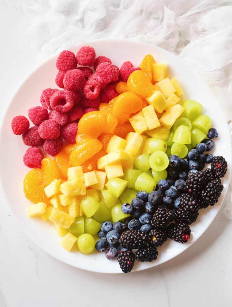 Rainbow Fruit Cones - Healthy Summer Snack For Kids