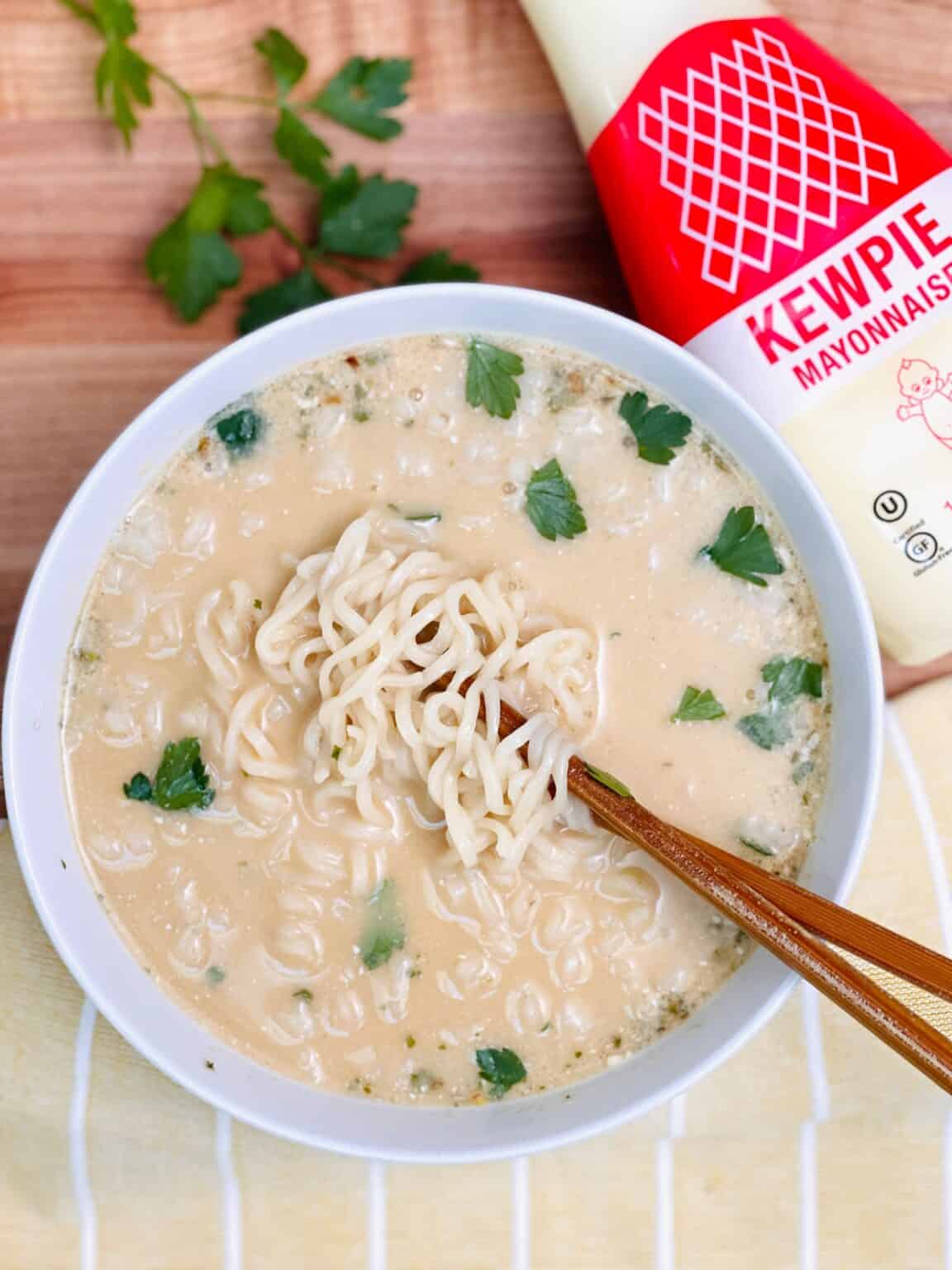 Mayo Ramen Noodle Hack How to Make Instant Creamy Ramen