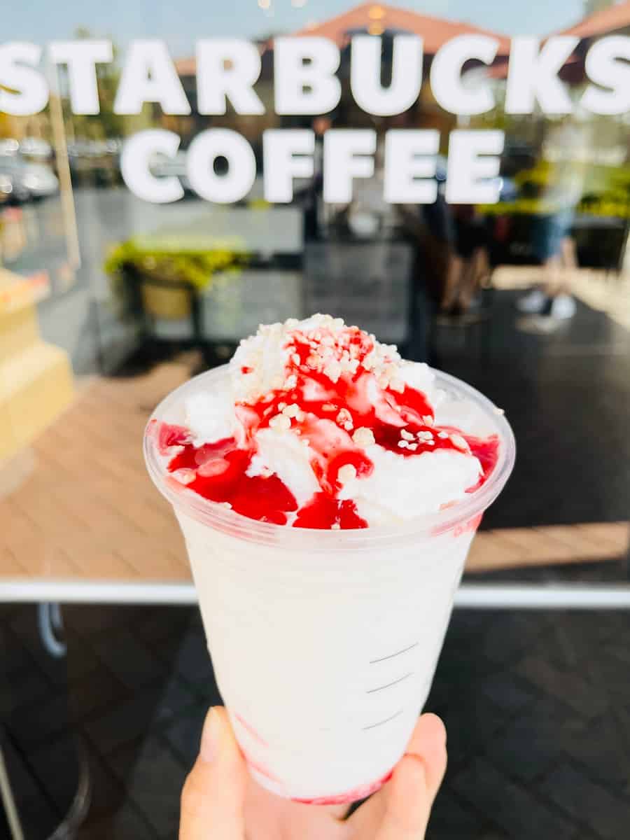 Strawberry Funnel Cake Frappuccino Is the Latest New Starbucks Drink