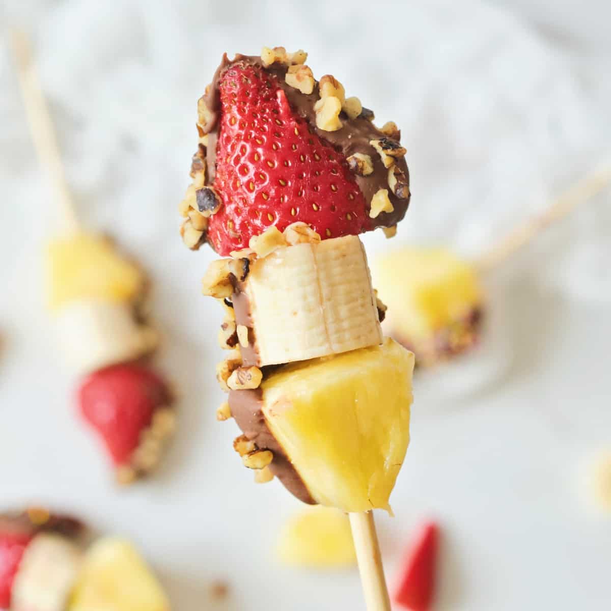 Banana Split on a Stick  – The Ultimate Way to Enjoy a Banana Split, Without the Guilt!