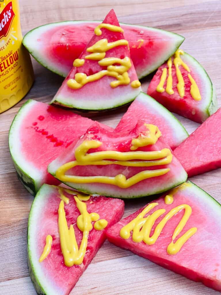 TikTok Mustard Watermelon Gross or not? We tried it and found out.