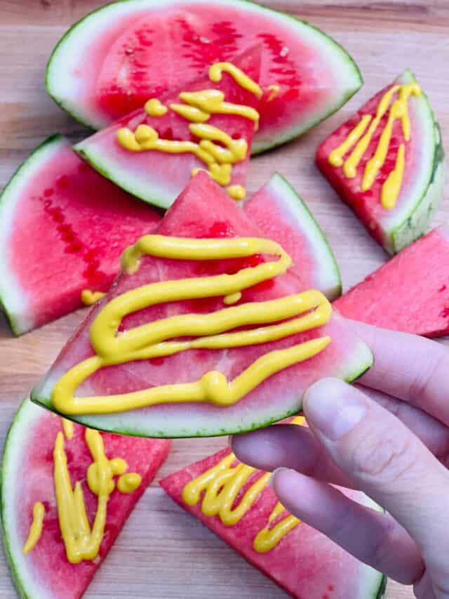 TikTok Mustard Watermelon Gross or not? We tried it and found out.
